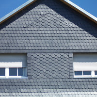 Wandverkleidung aus Schiefer des Dachdecker-Meisterbetriebs Markus Hoffmann